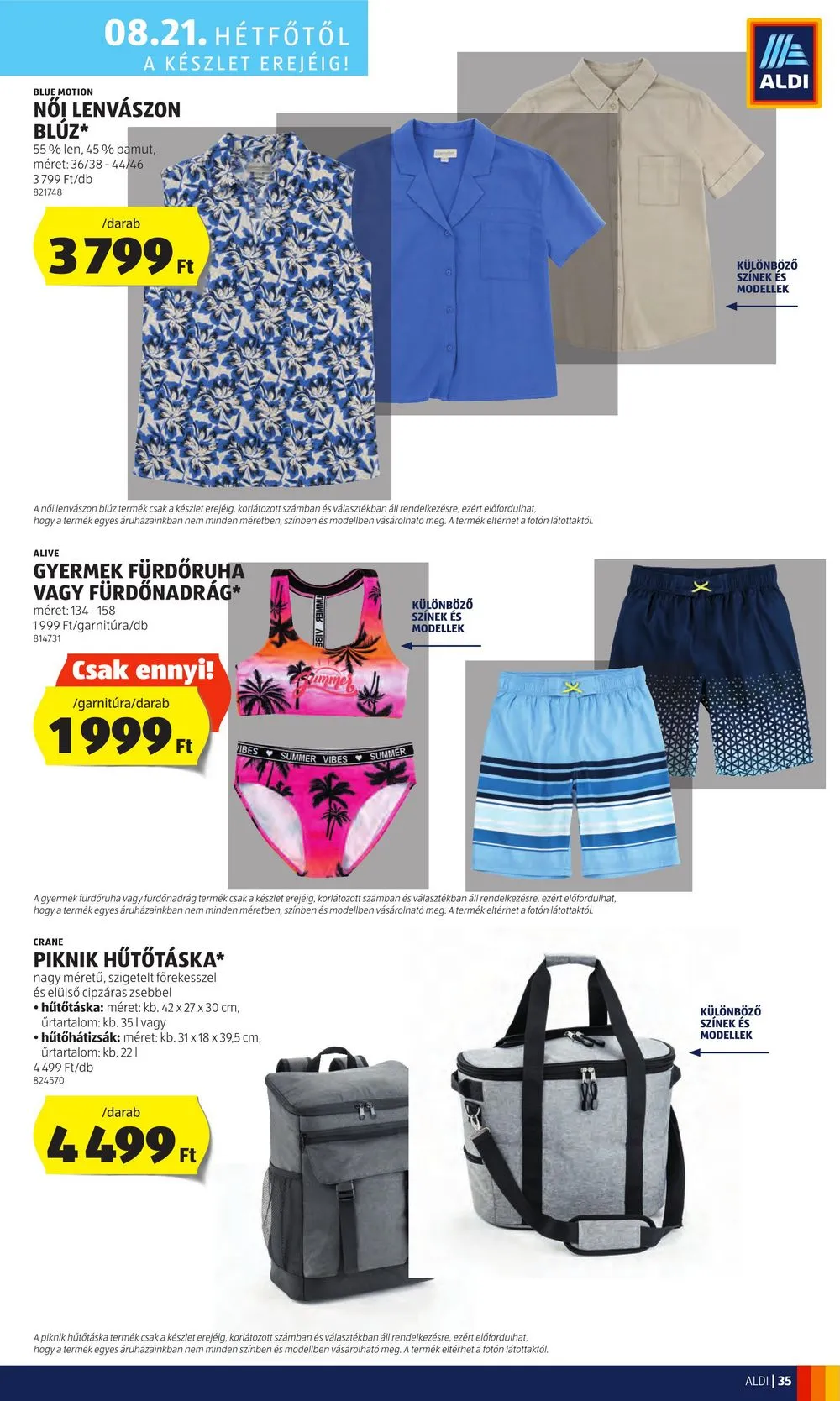 Aldi akciós újság 08.17–08.23 – 39. oldal