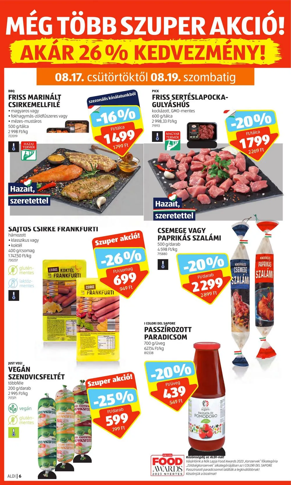 Aldi akciós újság 08.17–08.23 – 8. oldal