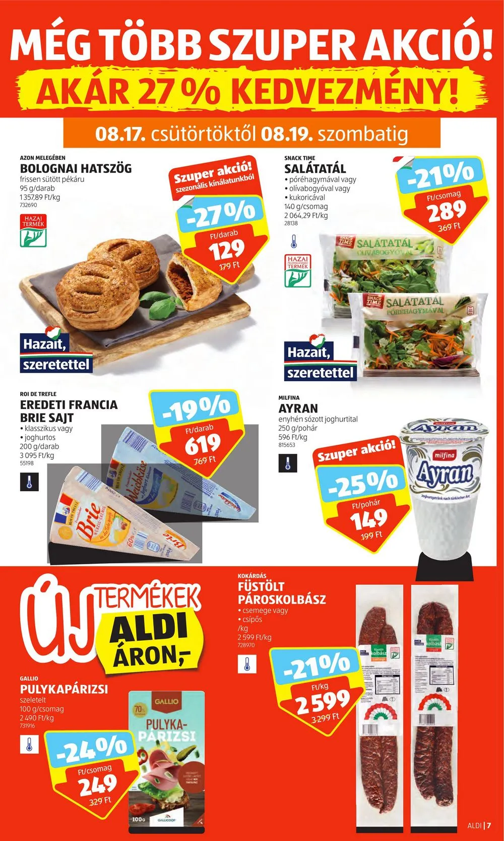 Aldi akciós újság 08.17–08.23 – 9. oldal