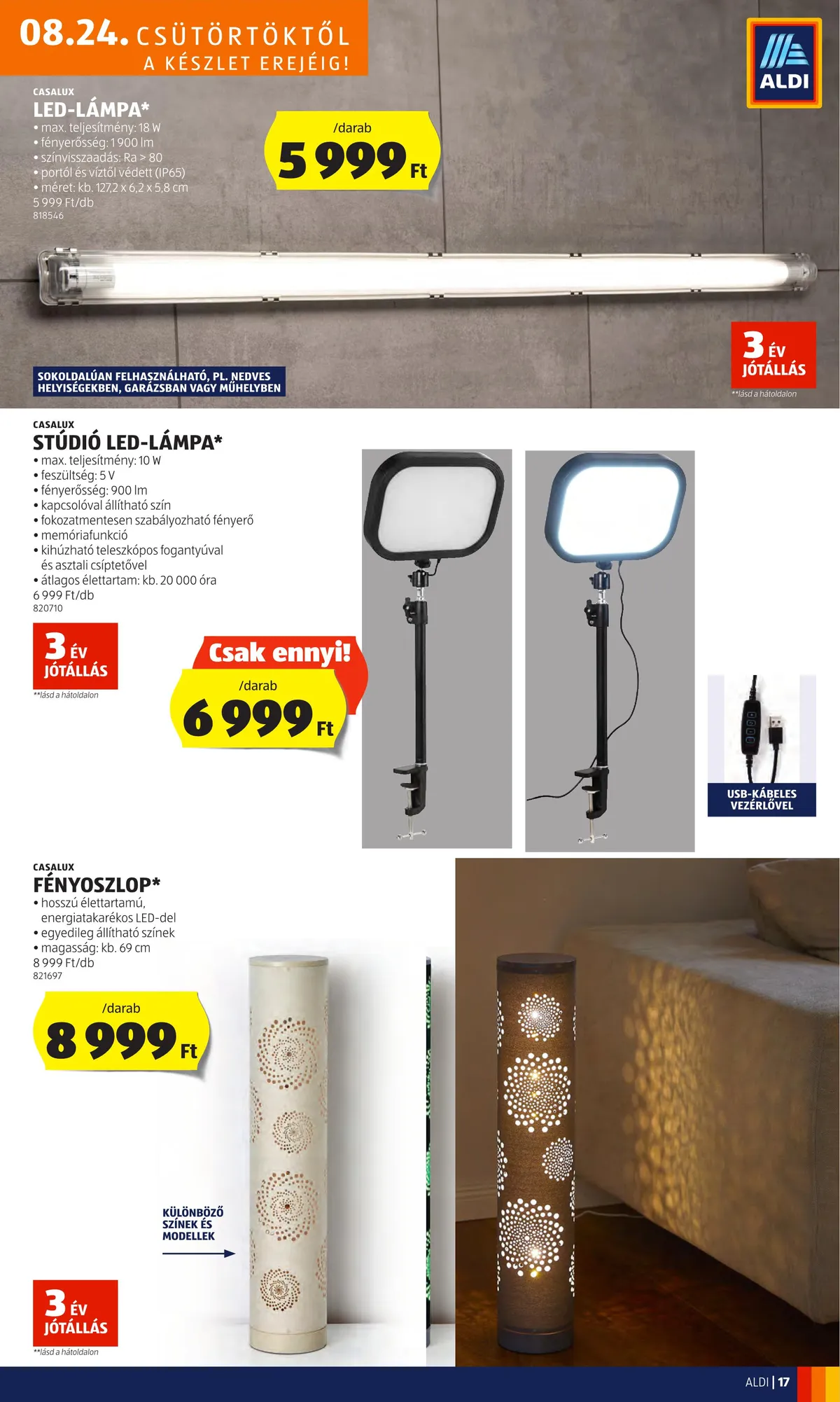Aldi akciós újság 08.24–08.30 – 19. oldal