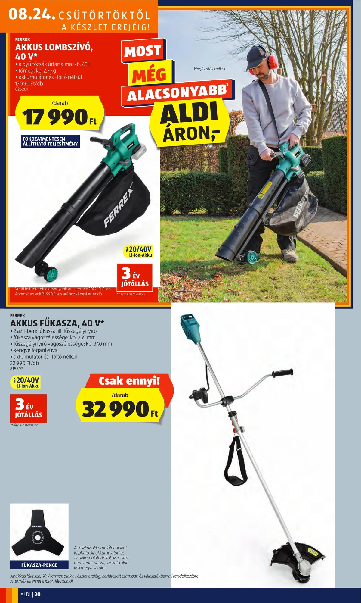 Aldi akciós újság 08.24–08.30 – 22. oldal
