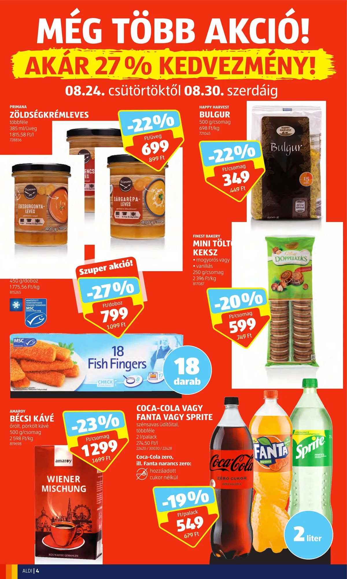 Aldi akciós újság 08.24–08.30 – 4. oldal