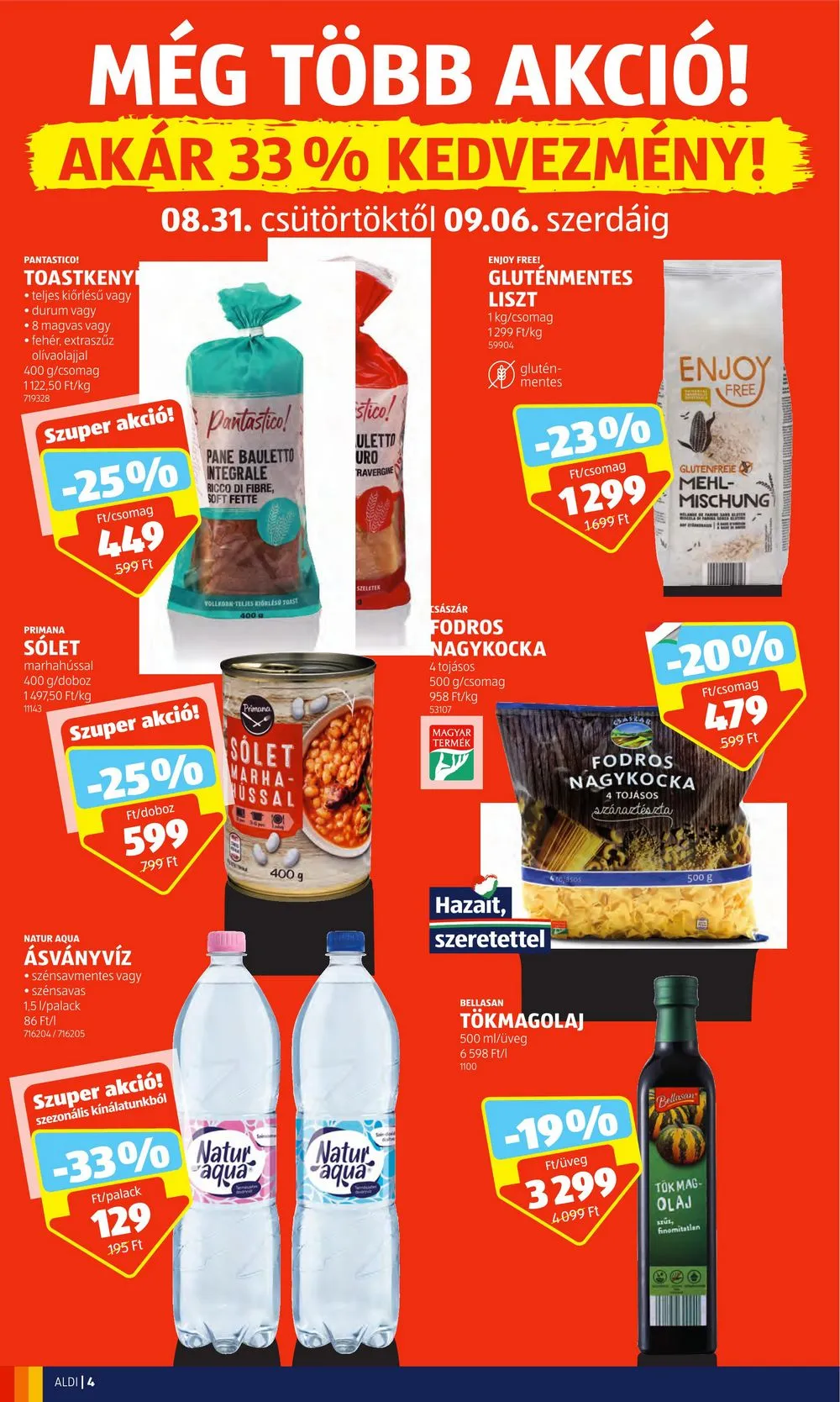 Aldi akciós újság 08.31–09.06 – 4. oldal
