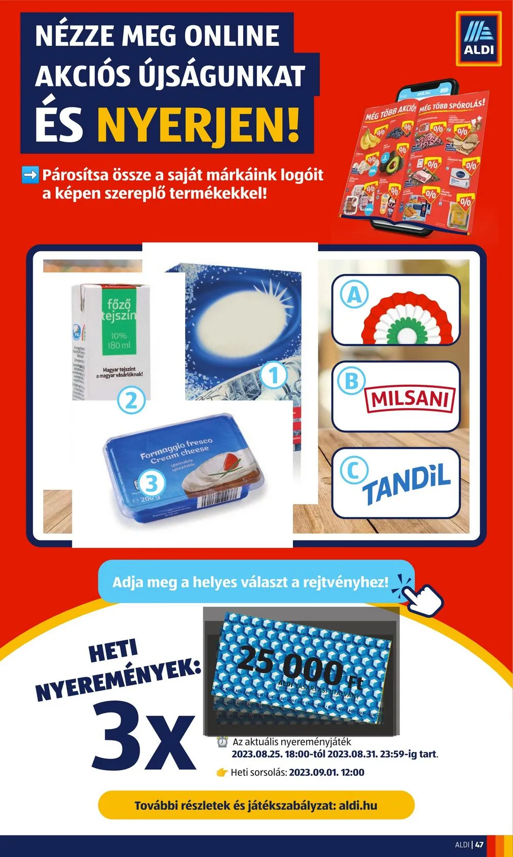 Aldi akciós újság 08.31–09.06 – 49. oldal