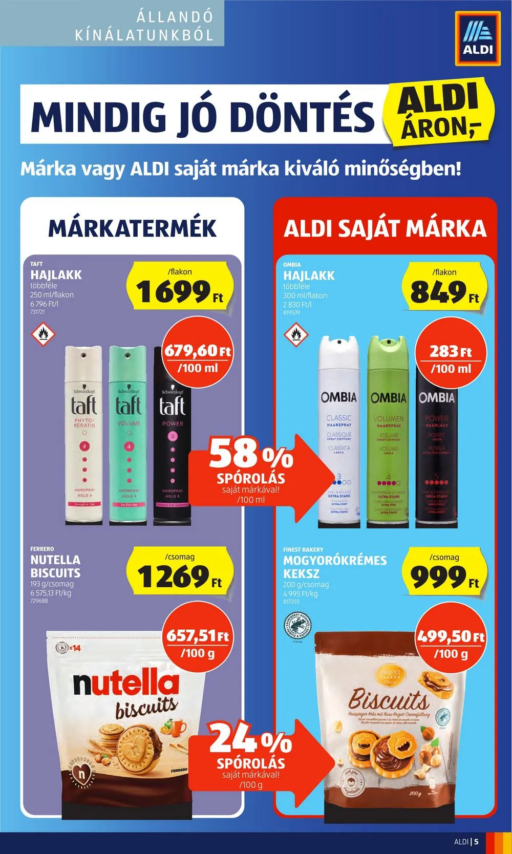 Aldi akciós újság 08.31–09.06 – 5. oldal