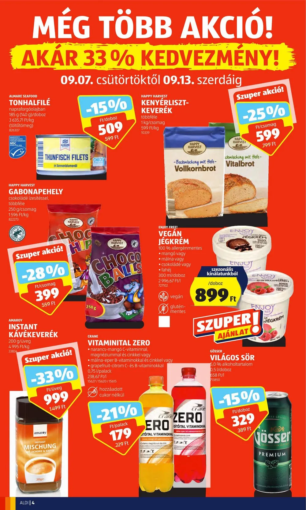 Aldi akciós újság 09.07–09.13 – 4. oldal
