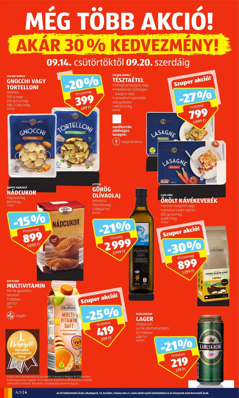 Aldi akciós újság 09.14–09.20 – 4. oldal