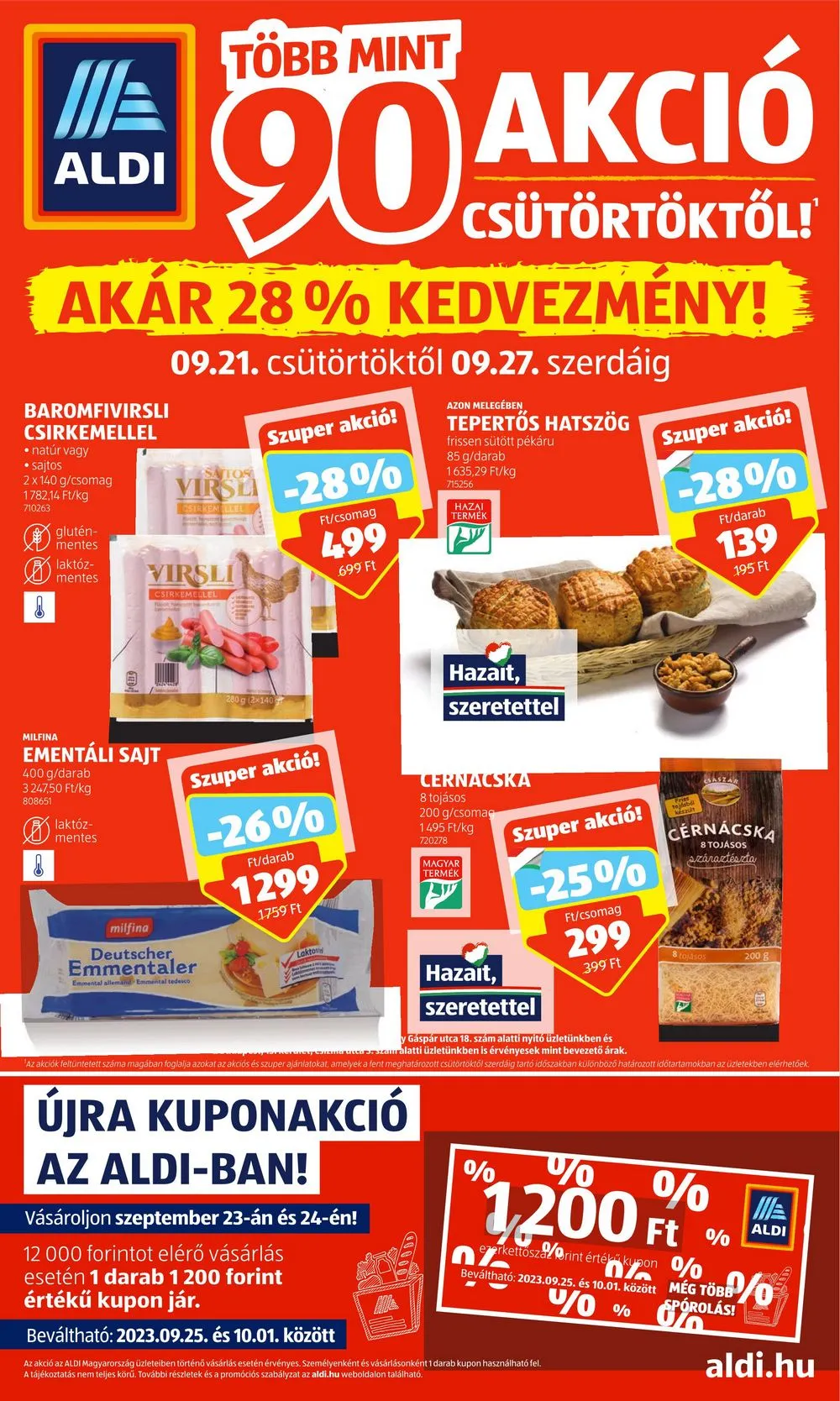 Aldi akciós újság 09.21–09.27