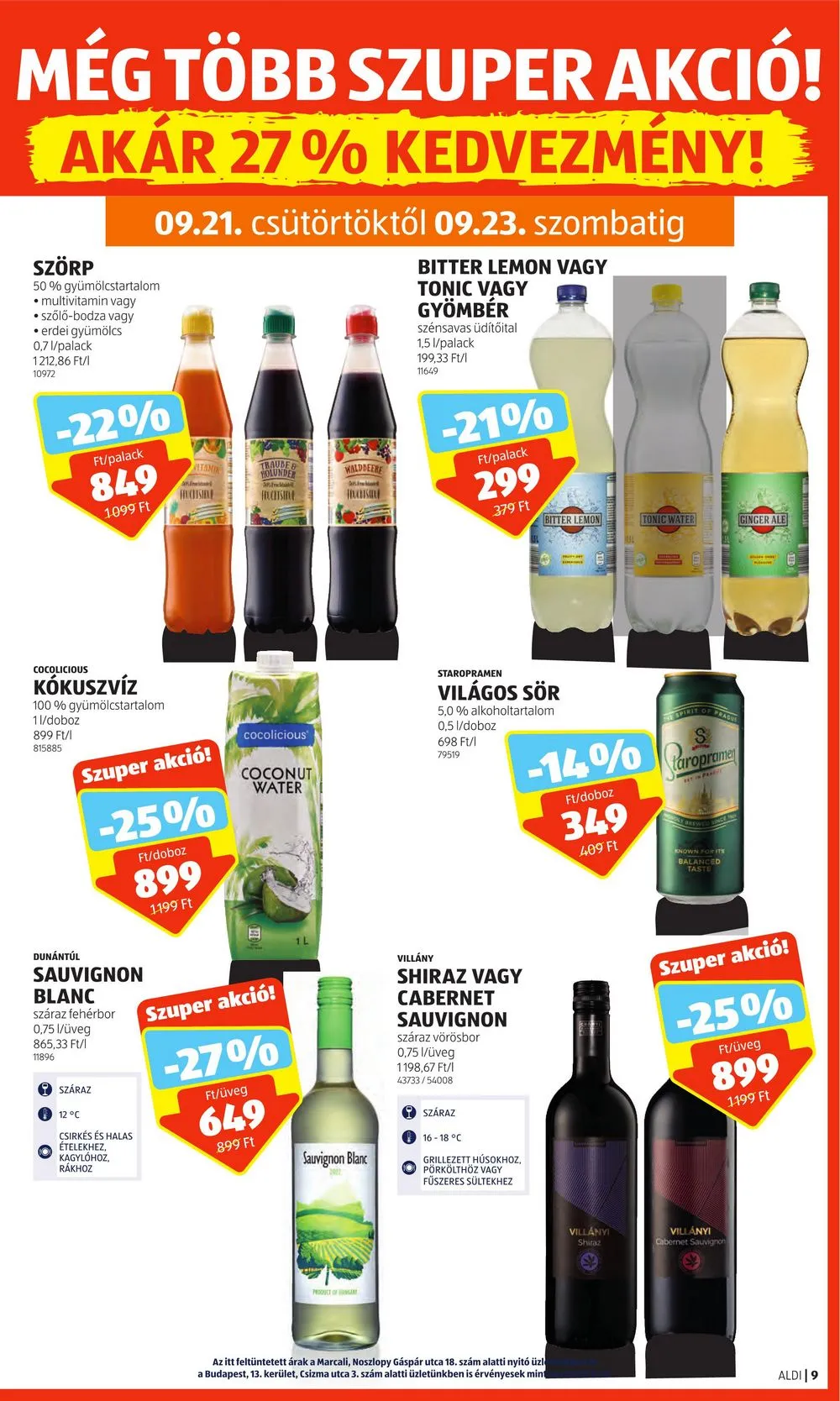 Aldi akciós újság 09.21–09.27 – 11. oldal