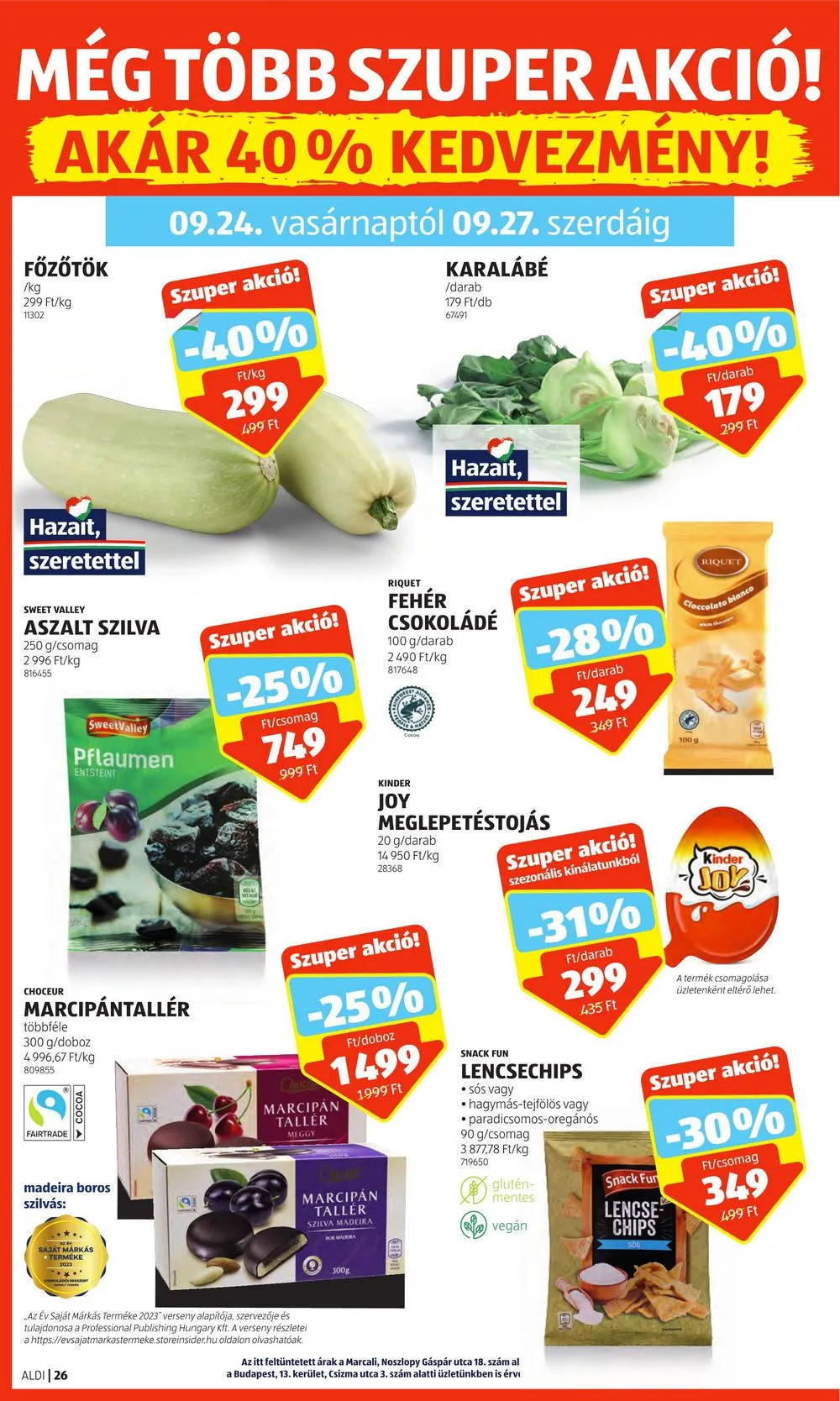 Aldi akciós újság 09.21–09.27 – 30. oldal