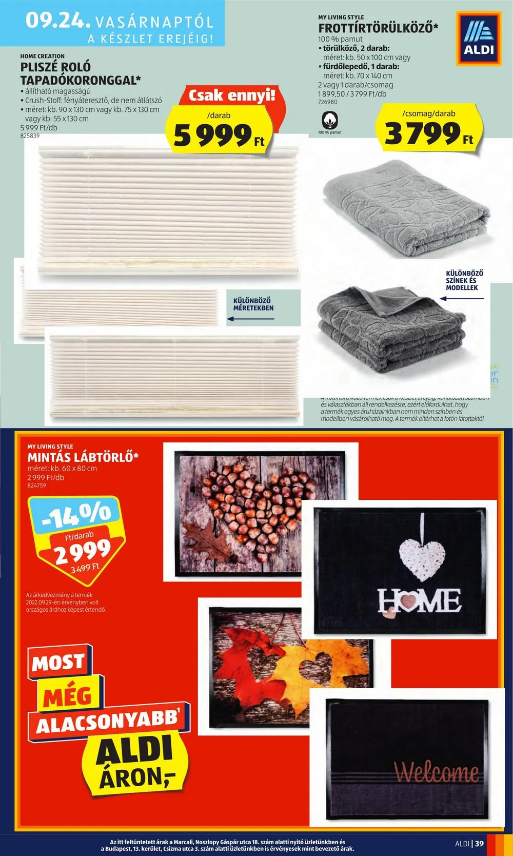 Aldi akciós újság 09.21–09.27 – 43. oldal
