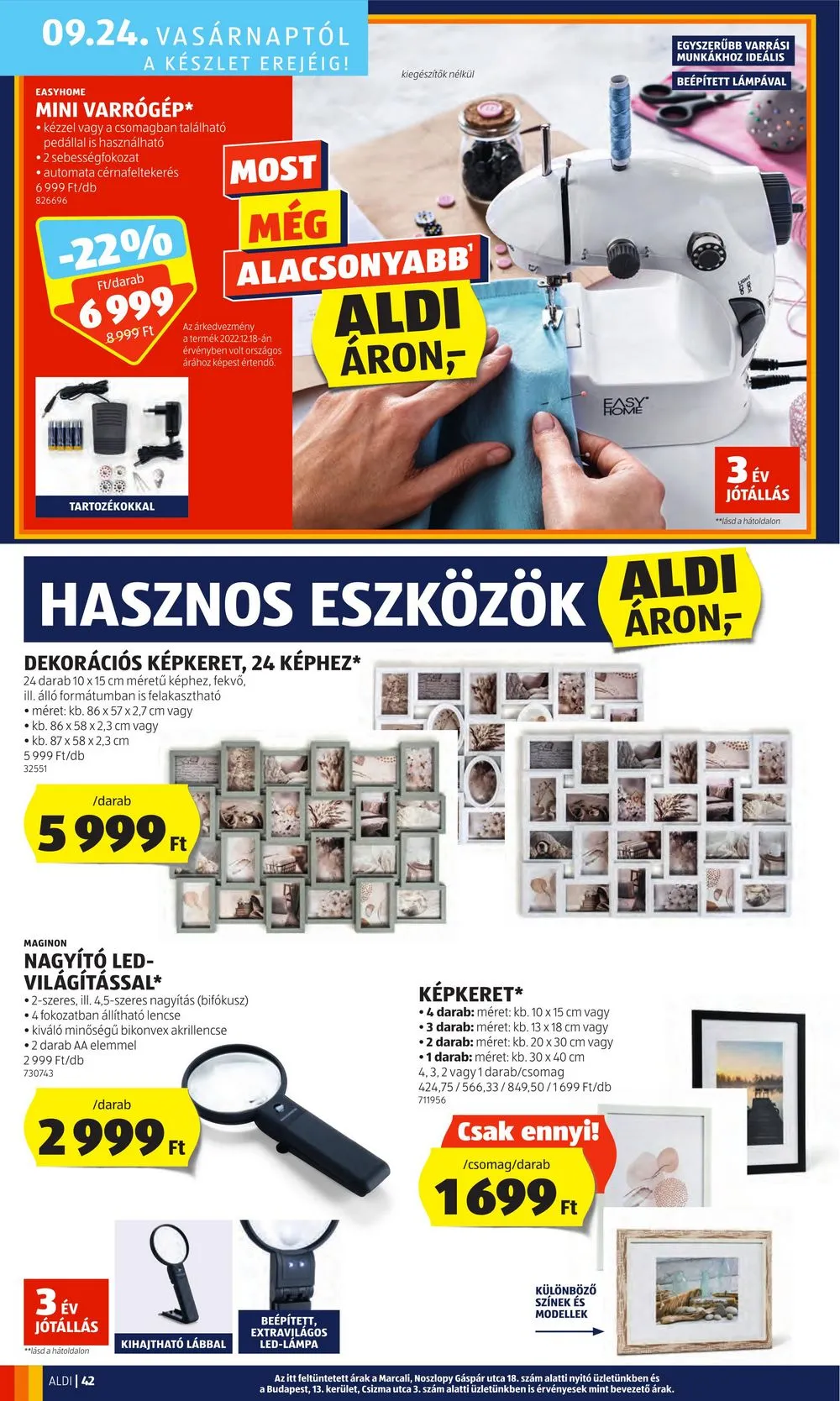 Aldi akciós újság 09.21–09.27 – 46. oldal