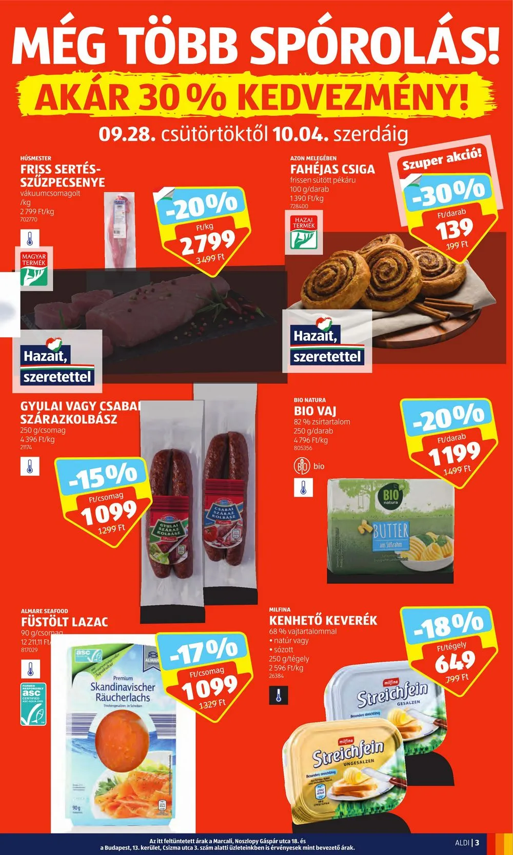 Aldi akciós újság 09.28–10.04 – 3. oldal