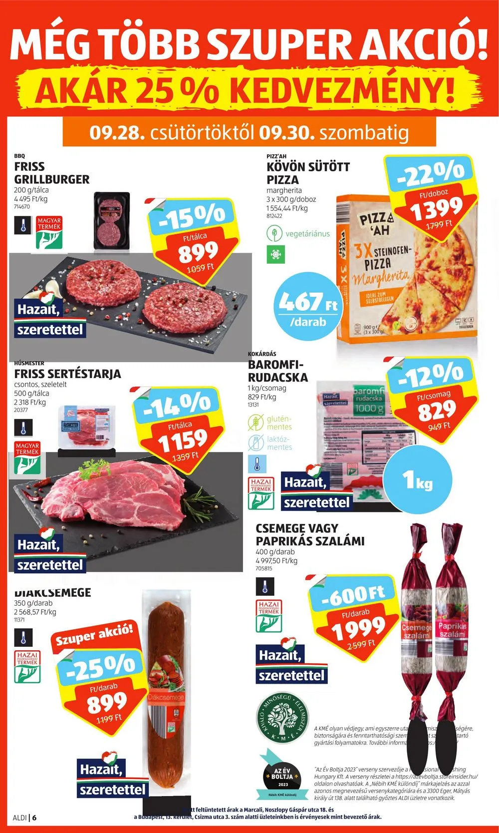Aldi akciós újság 09.28–10.04 – 8. oldal