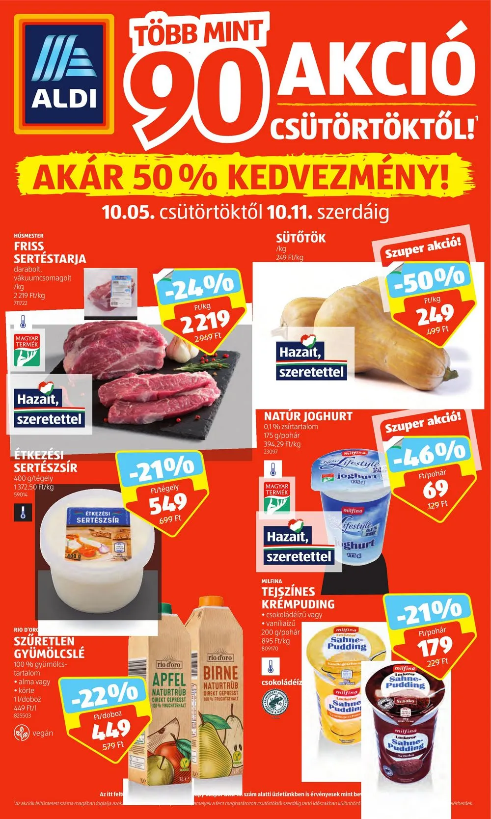 Aldi akciós újság 10.05–10.11