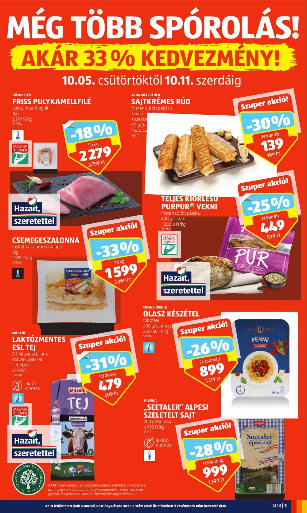 Aldi akciós újság 10.05–10.11 – 3. oldal