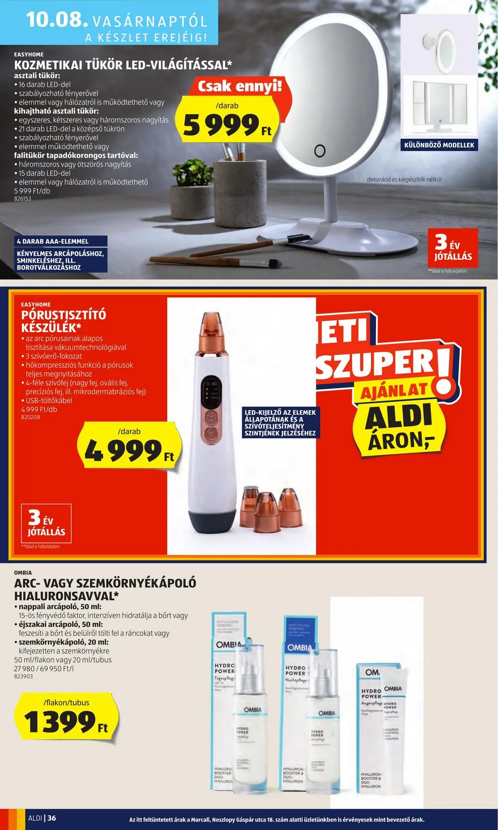Aldi akciós újság 10.05–10.11 – 40. oldal