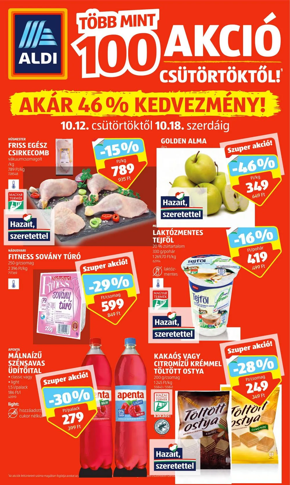 Aldi akciós újság 10.12–10.18