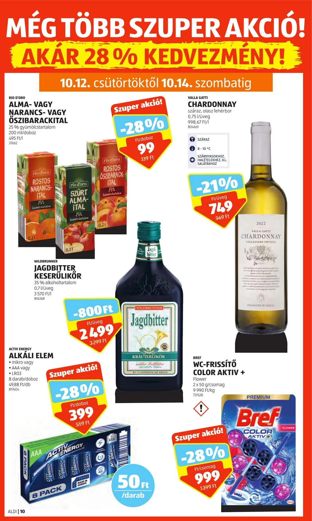 Aldi akciós újság 10.12–10.18 – 12. oldal