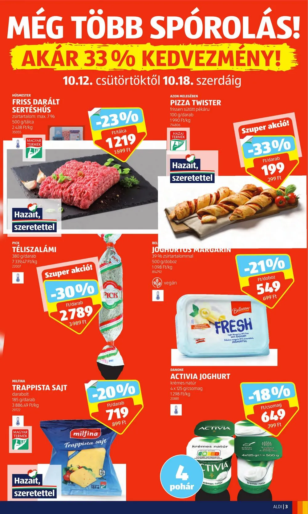 Aldi akciós újság 10.12–10.18 – 3. oldal