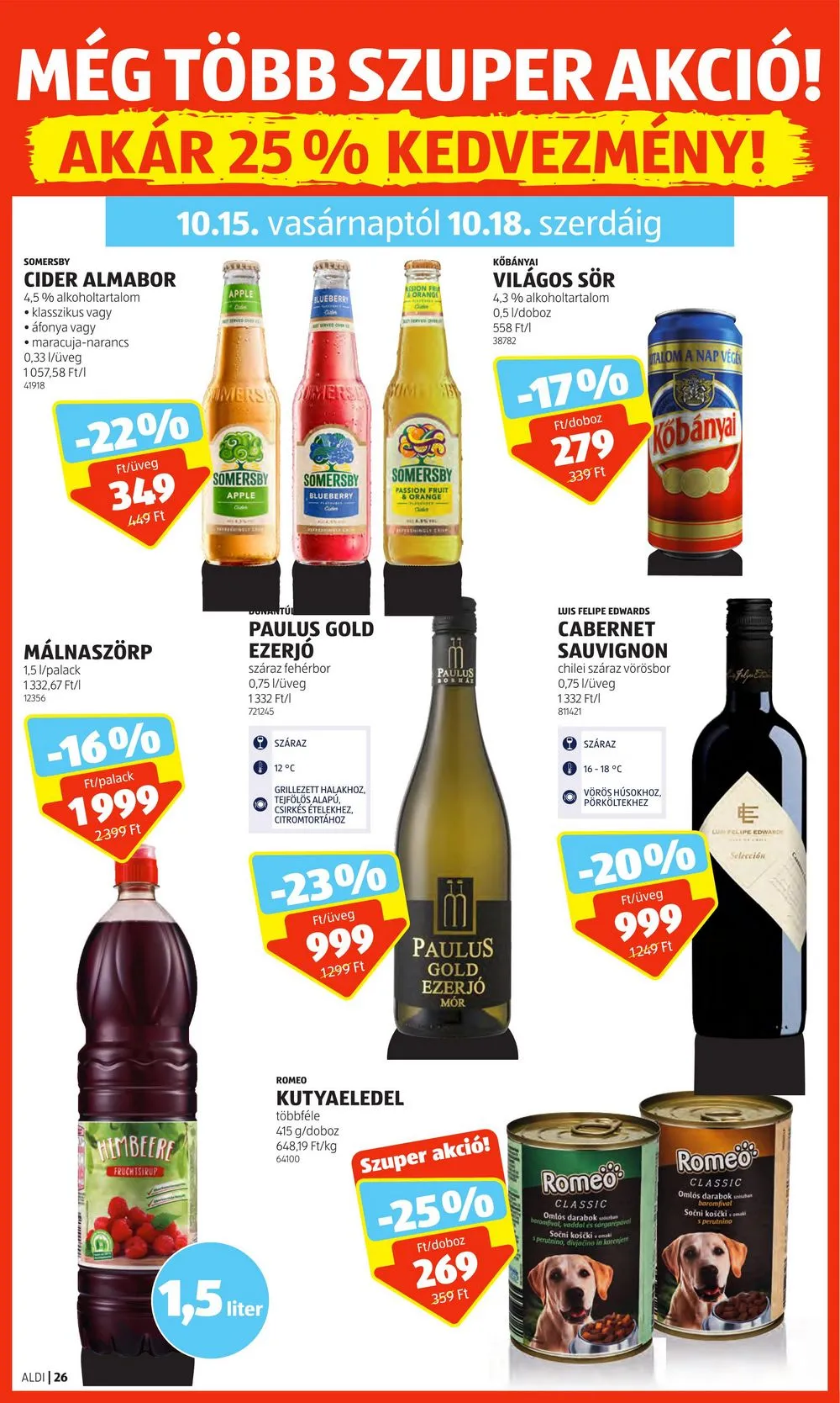Aldi akciós újság 10.12–10.18 – 32. oldal