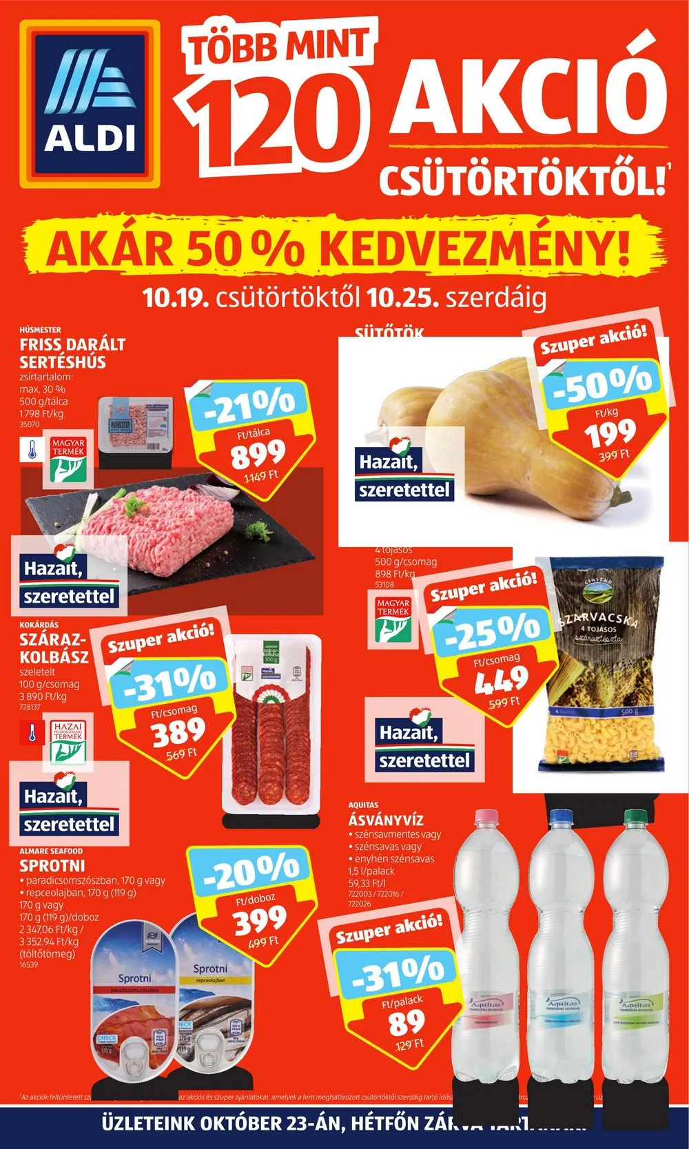 Aldi akciós újság 10.19–10.25