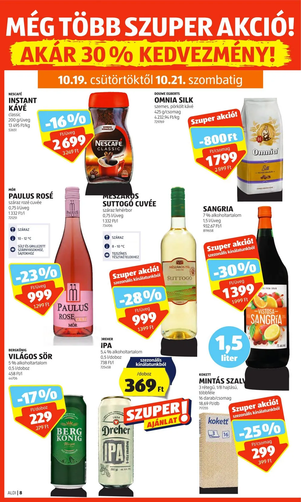 Aldi akciós újság 10.19–10.25 – 10. oldal