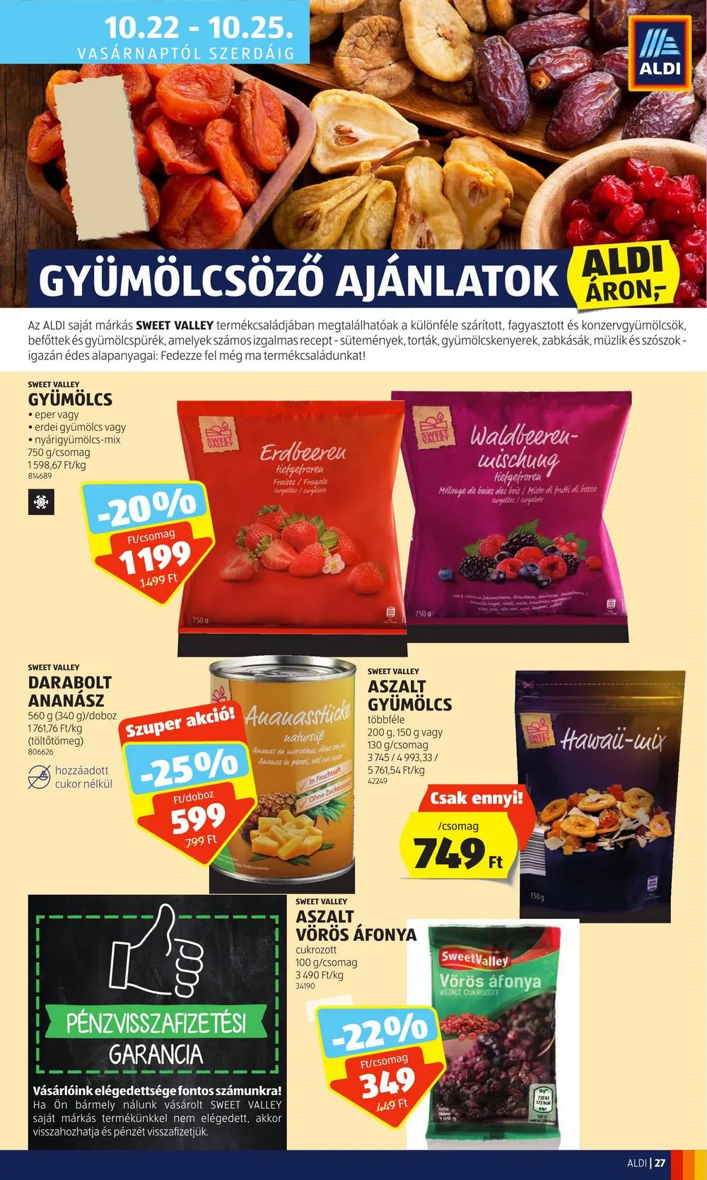 Aldi akciós újság 10.19–10.25 – 33. oldal