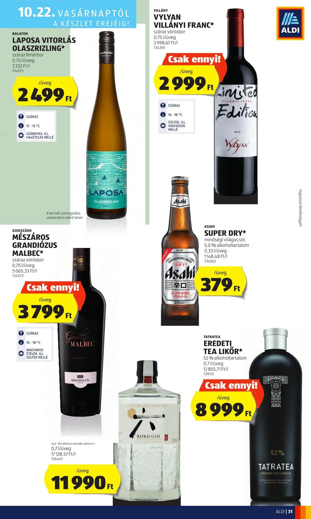 Aldi akciós újság 10.19–10.25 – 37. oldal