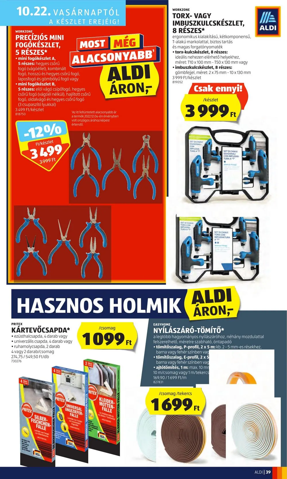 Aldi akciós újság 10.19–10.25 – 45. oldal