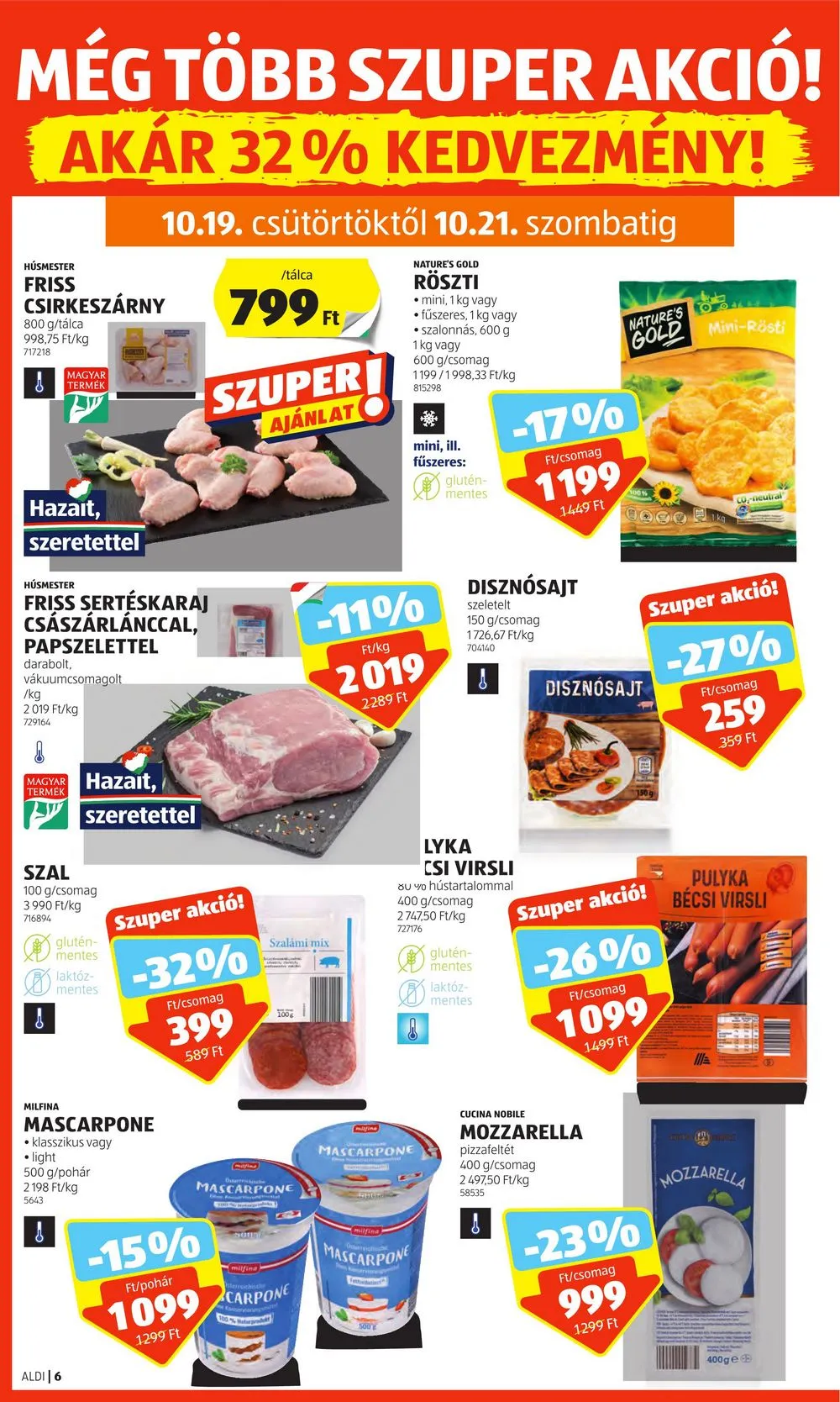 Aldi akciós újság 10.19–10.25 – 8. oldal