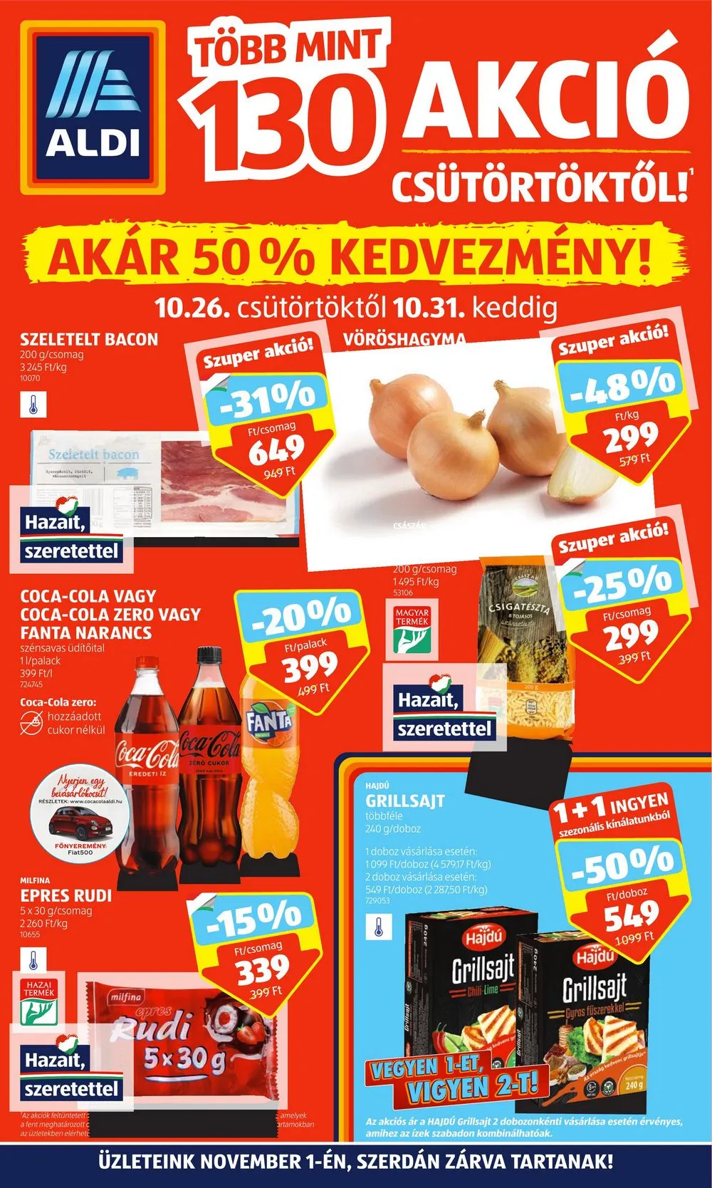 Aldi akciós újság 10.26–10.31