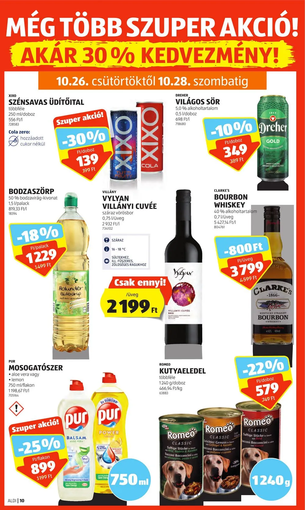 Aldi akciós újság 10.26–10.31 – 12. oldal
