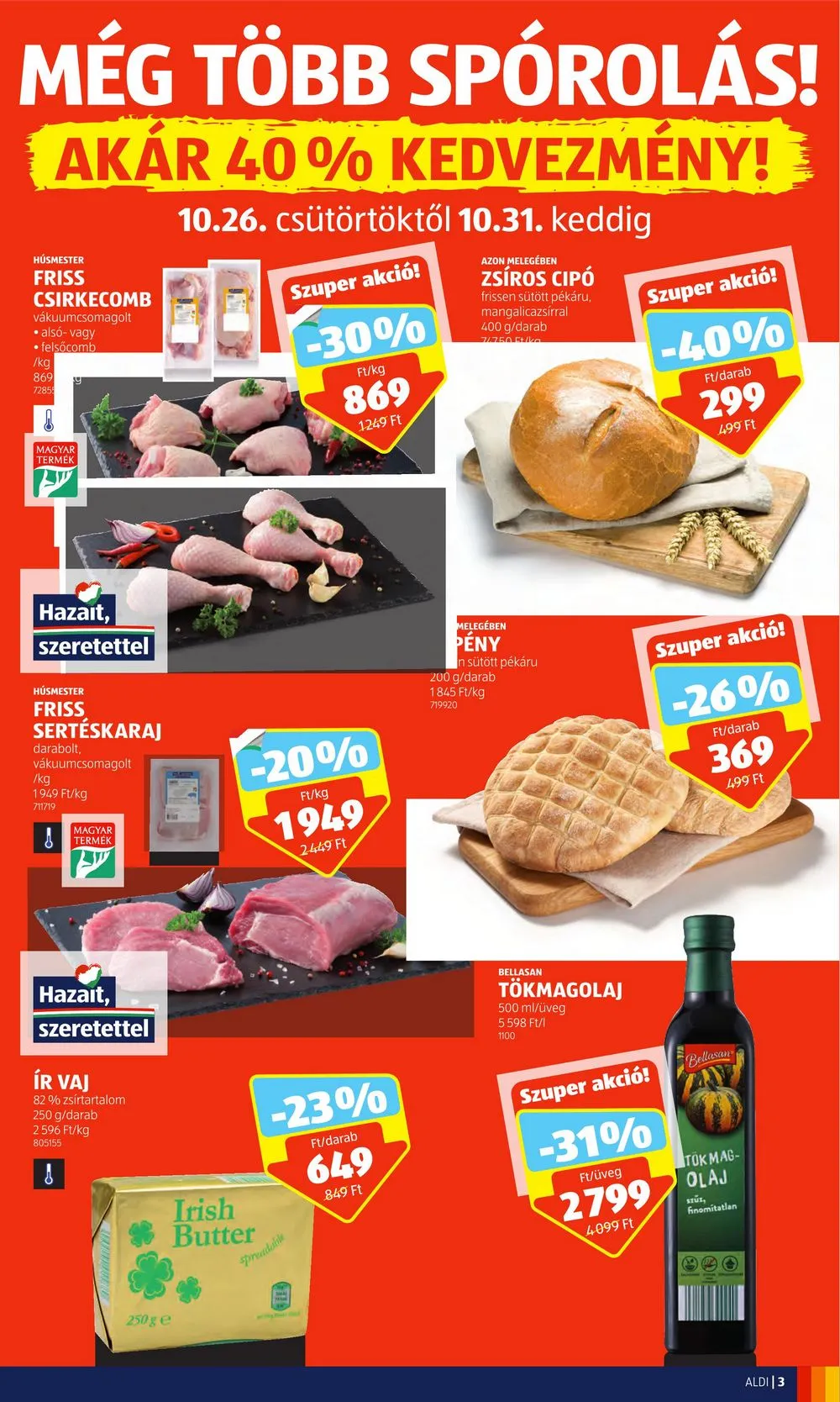 Aldi akciós újság 10.26–10.31 – 3. oldal