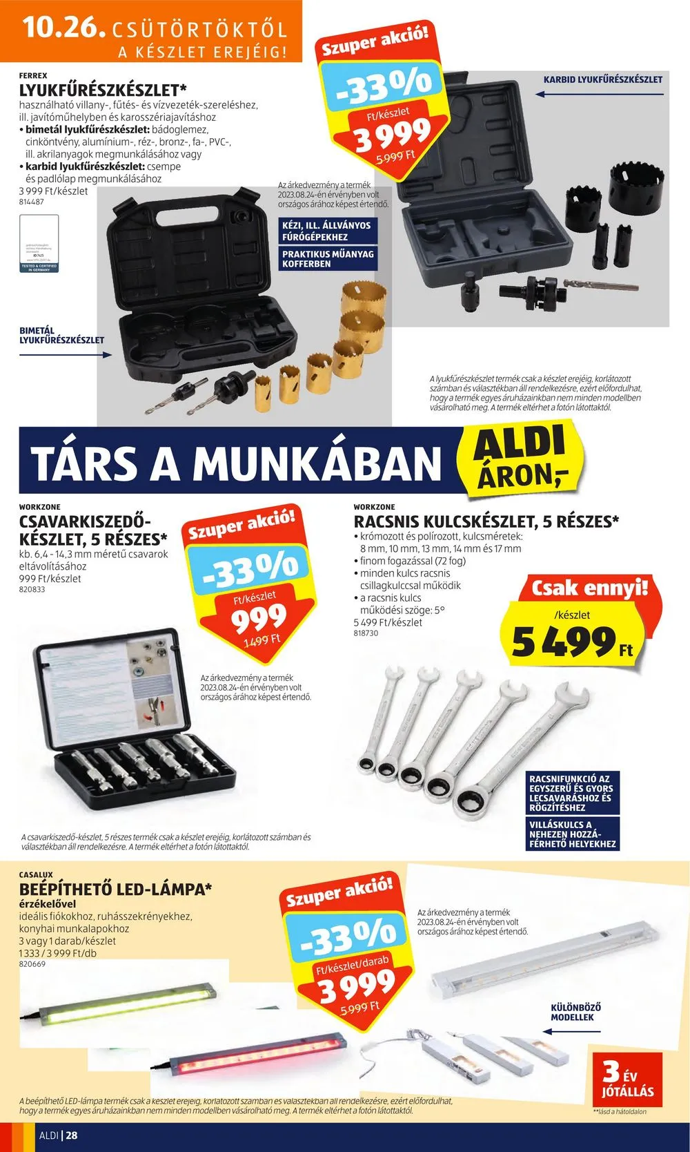 Aldi akciós újság 10.26–10.31 – 32. oldal