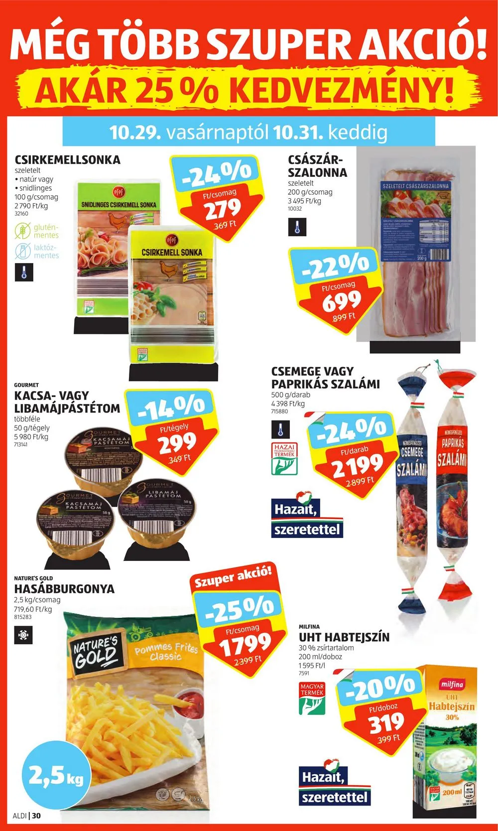 Aldi akciós újság 10.26–10.31 – 36. oldal
