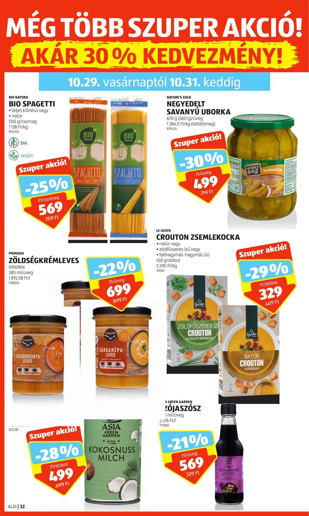 Aldi akciós újság 10.26–10.31 – 38. oldal