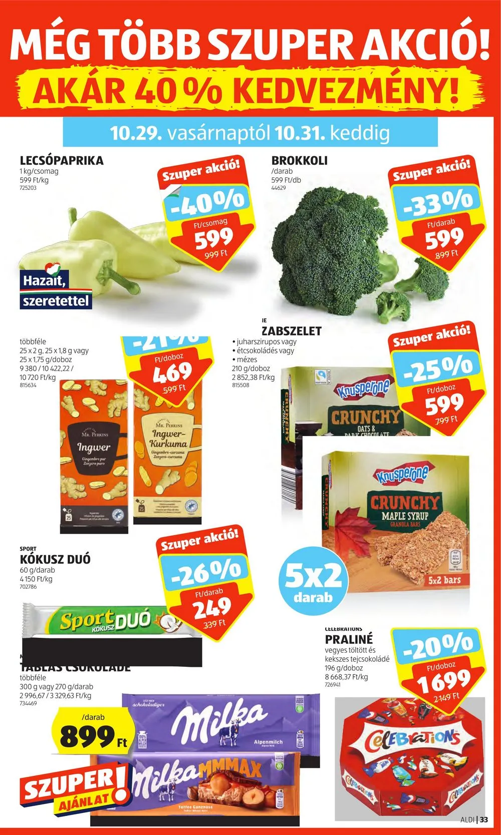 Aldi akciós újság 10.26–10.31 – 39. oldal