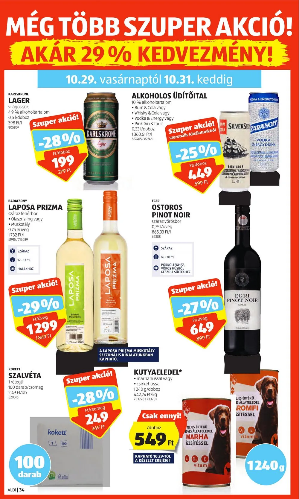 Aldi akciós újság 10.26–10.31 – 40. oldal