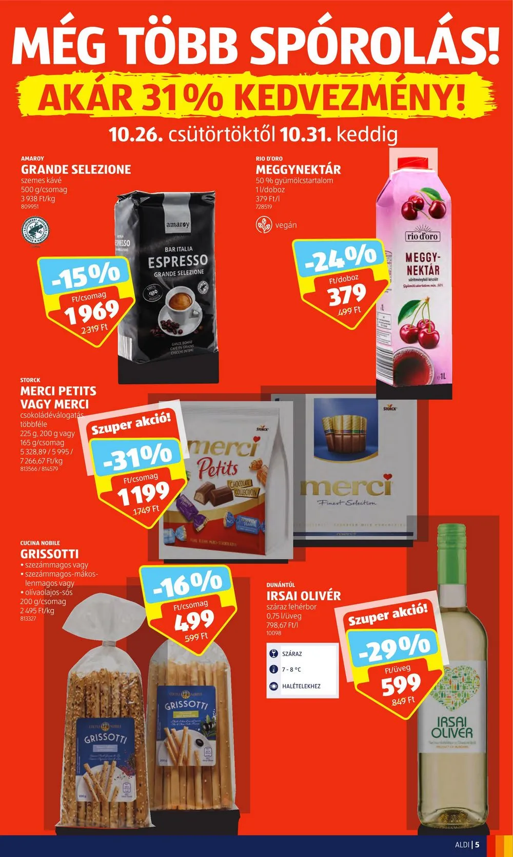 Aldi akciós újság 10.26–10.31 – 5. oldal