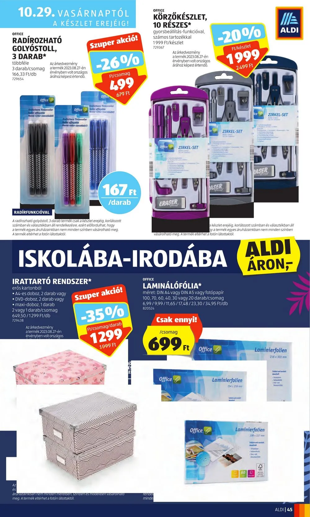 Aldi akciós újság 10.26–10.31 – 51. oldal