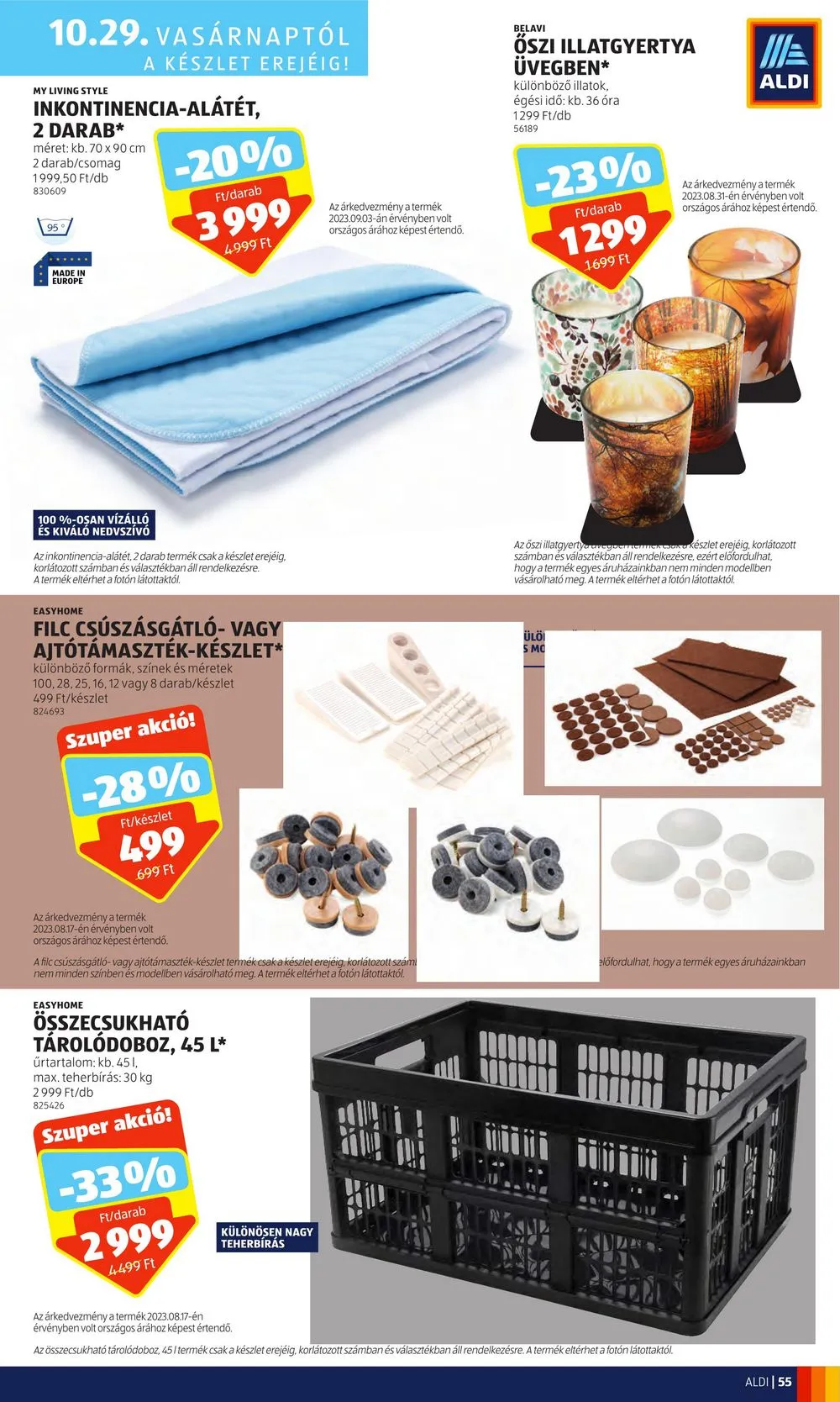 Aldi akciós újság 10.26–10.31 – 61. oldal