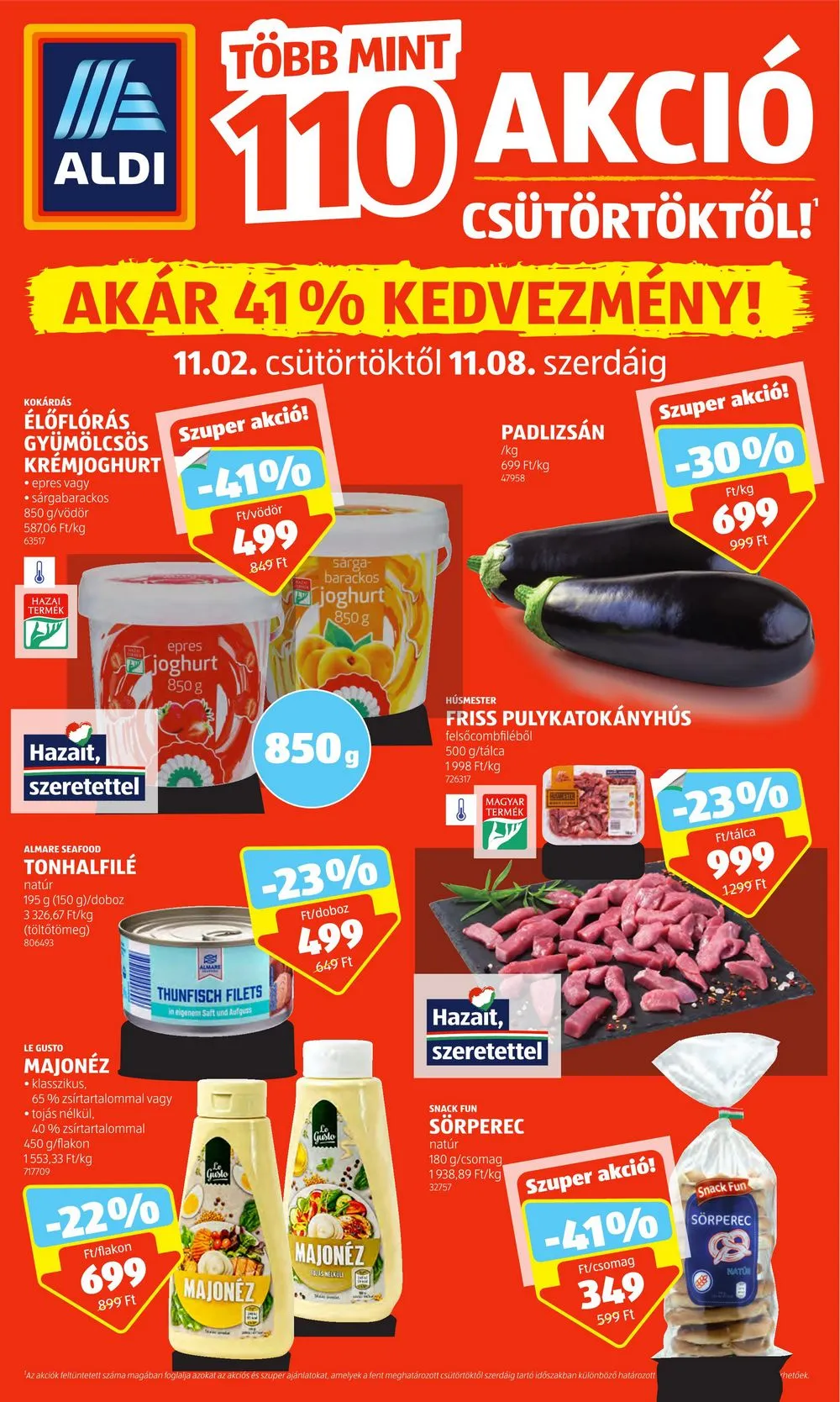 Aldi akciós újság 11.02–11.08