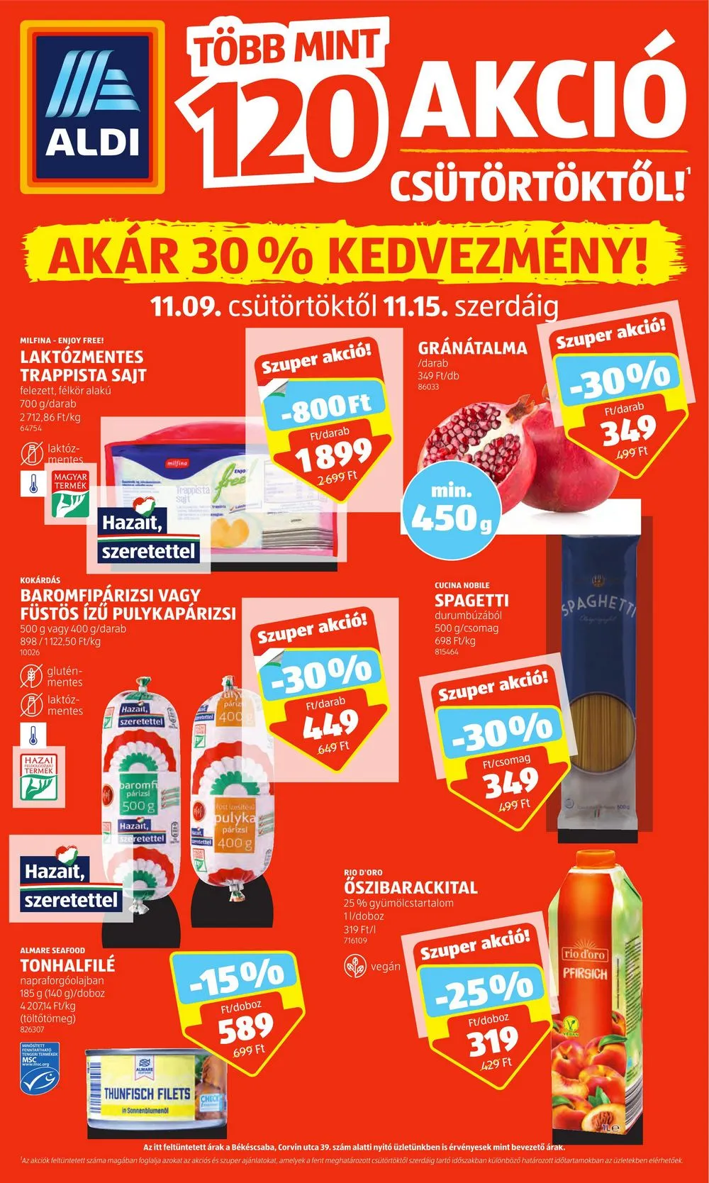 Aldi akciós újság 11.09–11.15