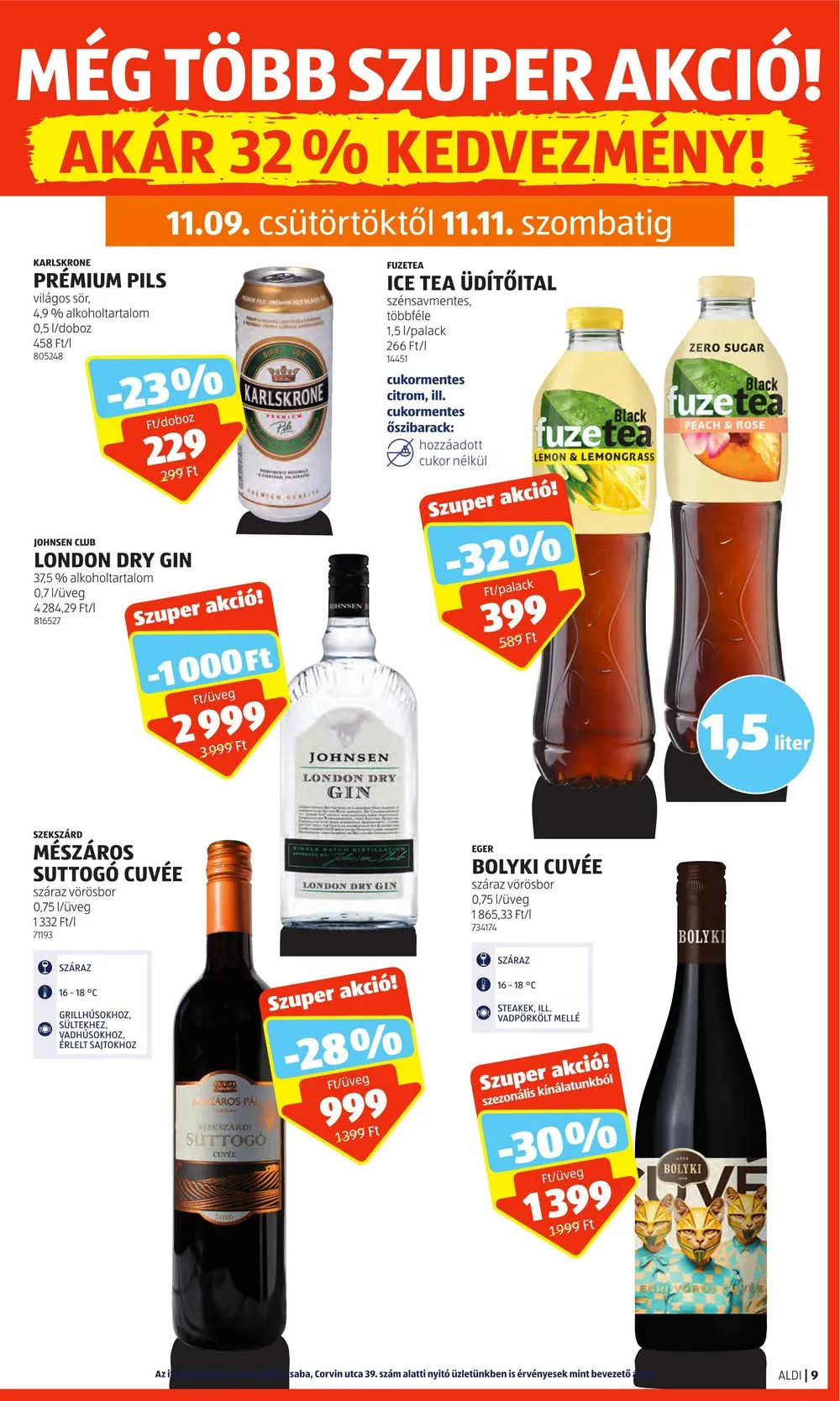 Aldi akciós újság 11.09–11.15 – 11. oldal