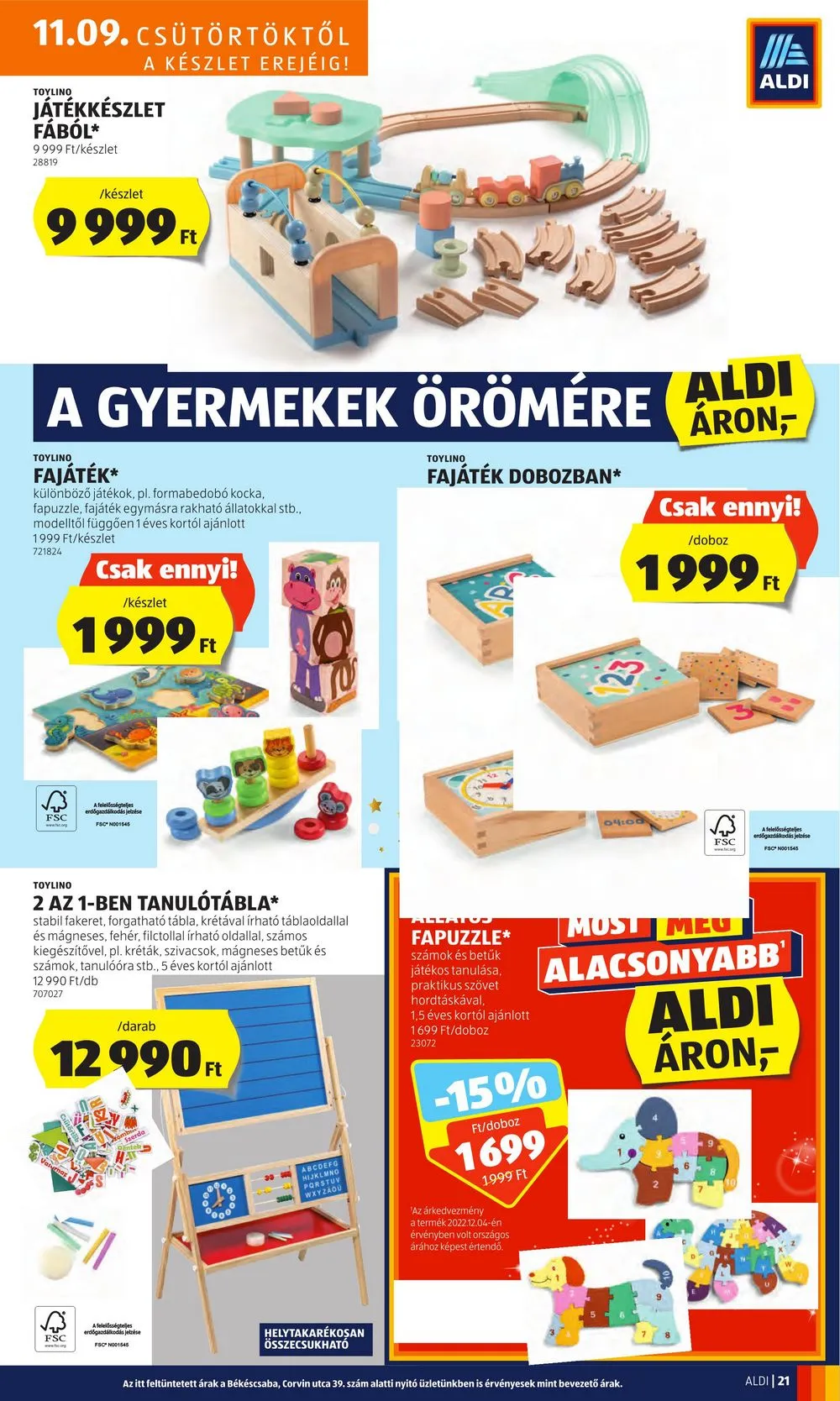 Aldi akciós újság 11.09–11.15 – 23. oldal