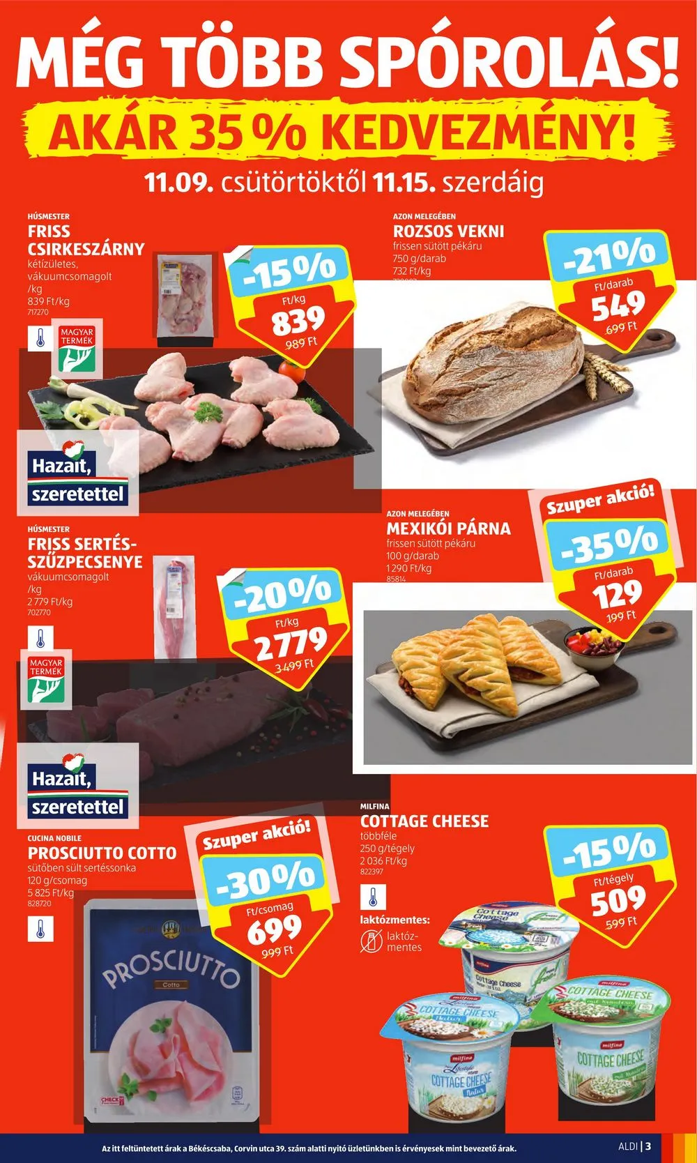 Aldi akciós újság 11.09–11.15 – 3. oldal