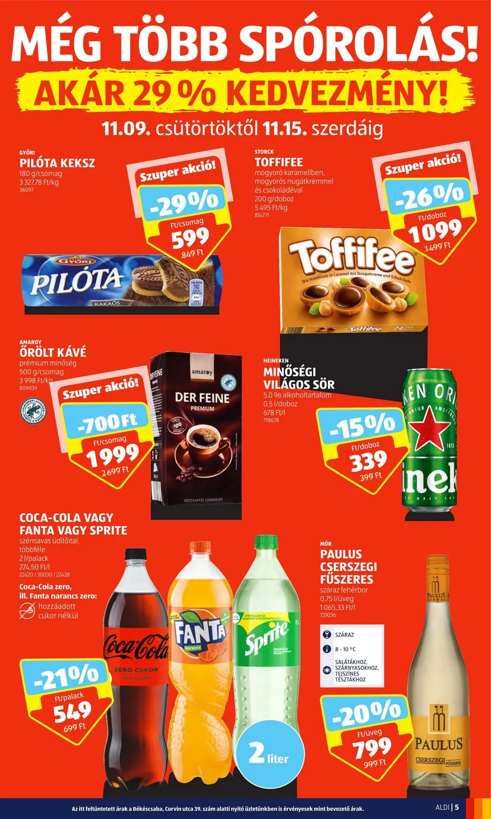 Aldi akciós újság 11.09–11.15 – 5. oldal