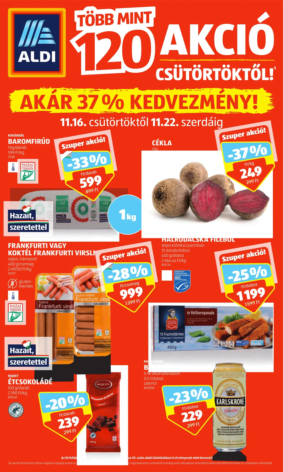 Aldi akciós újság 11.16–11.22
