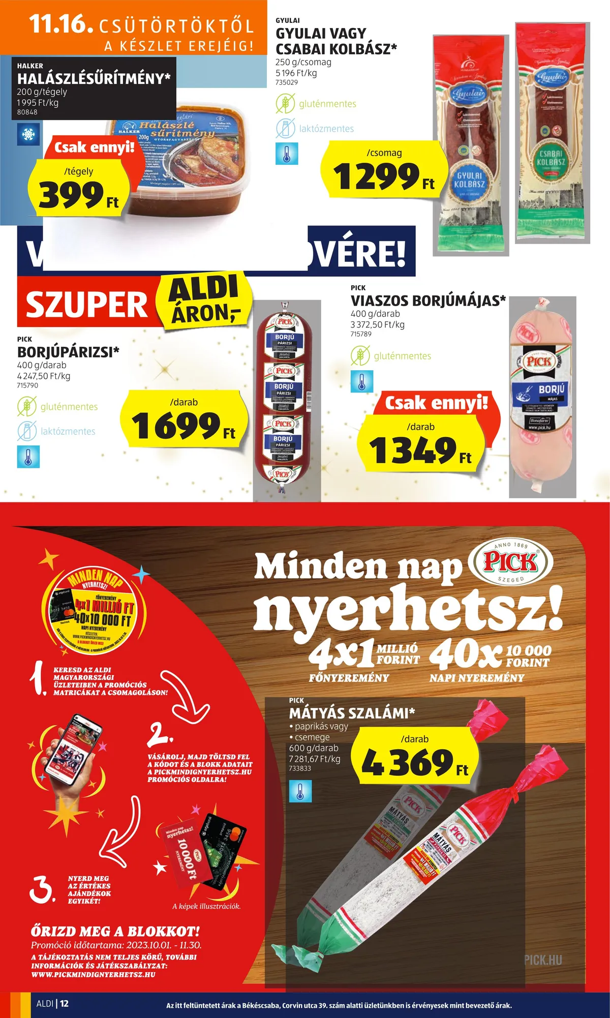 Aldi akciós újság 11.16–11.22 – 16. oldal